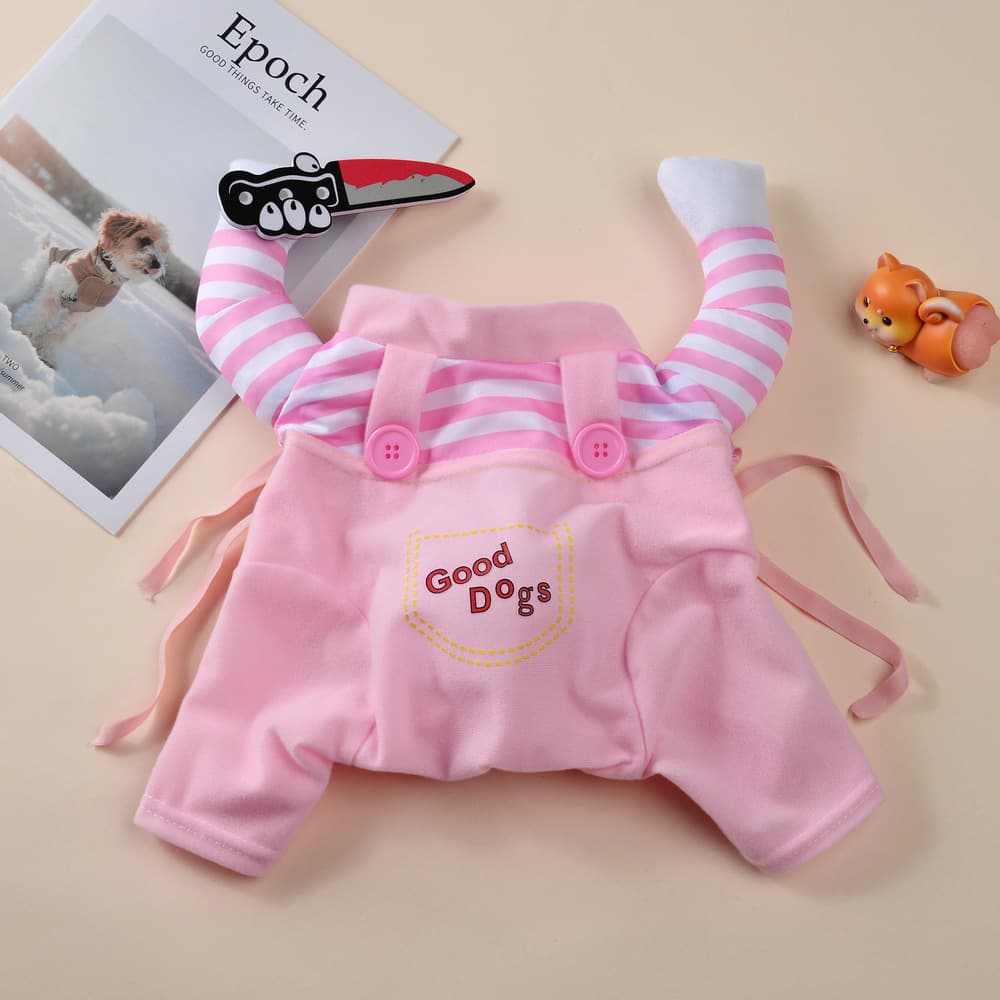 Halloween Pet Dog Chucky Costu - Cosplay Prop Blueprints ulasan dan harga