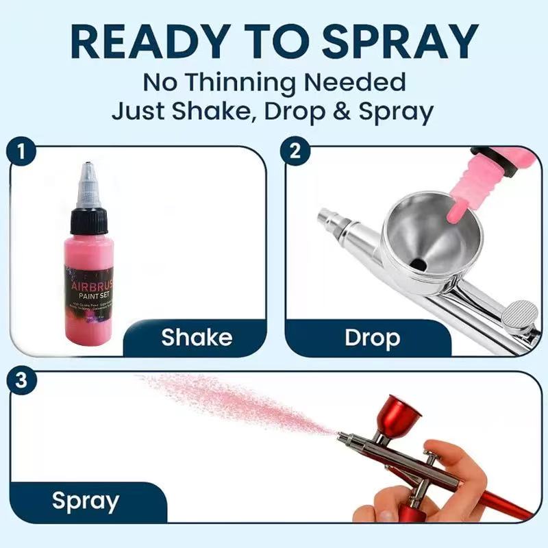 12/28 Color 30ml Spray Gun Pig - Metallic Spray Paint ulasan dan harga