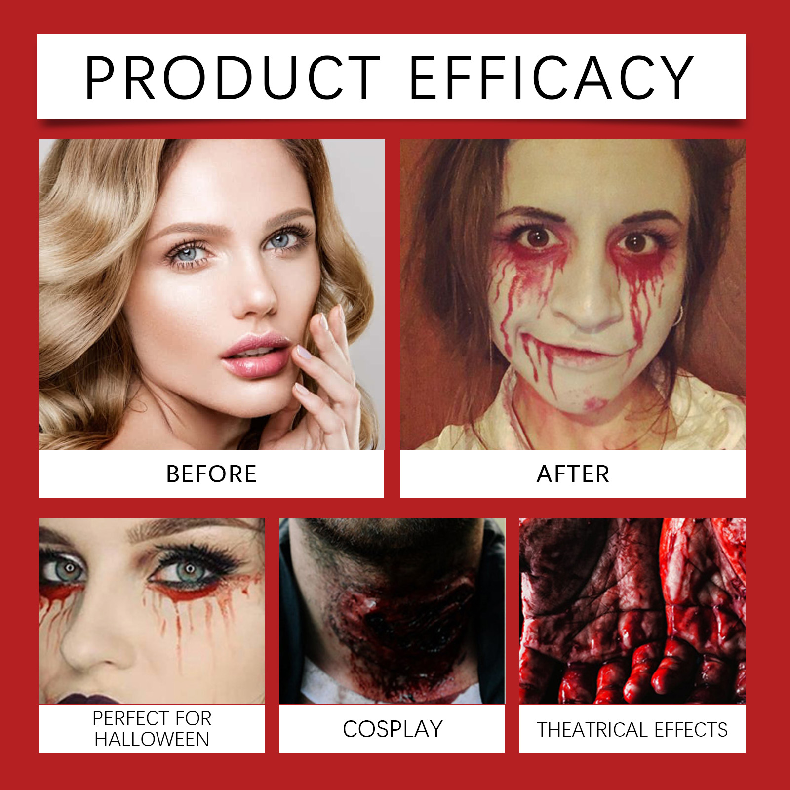 Professional Halloween Fake Bl - Cosplay Prop Paint ulasan dan harga