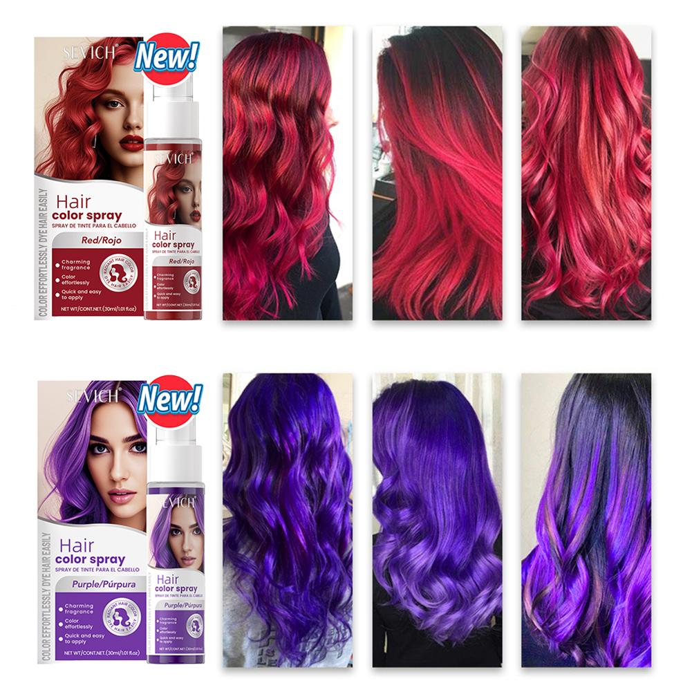 8 Colors Hair Color Spray Disp - Hair Spray Color ulasan dan harga