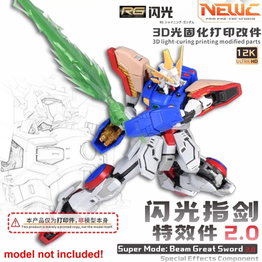 NewC 3D Light‑Curing Printed B - Bandai Gundam Rg ulasan dan harga