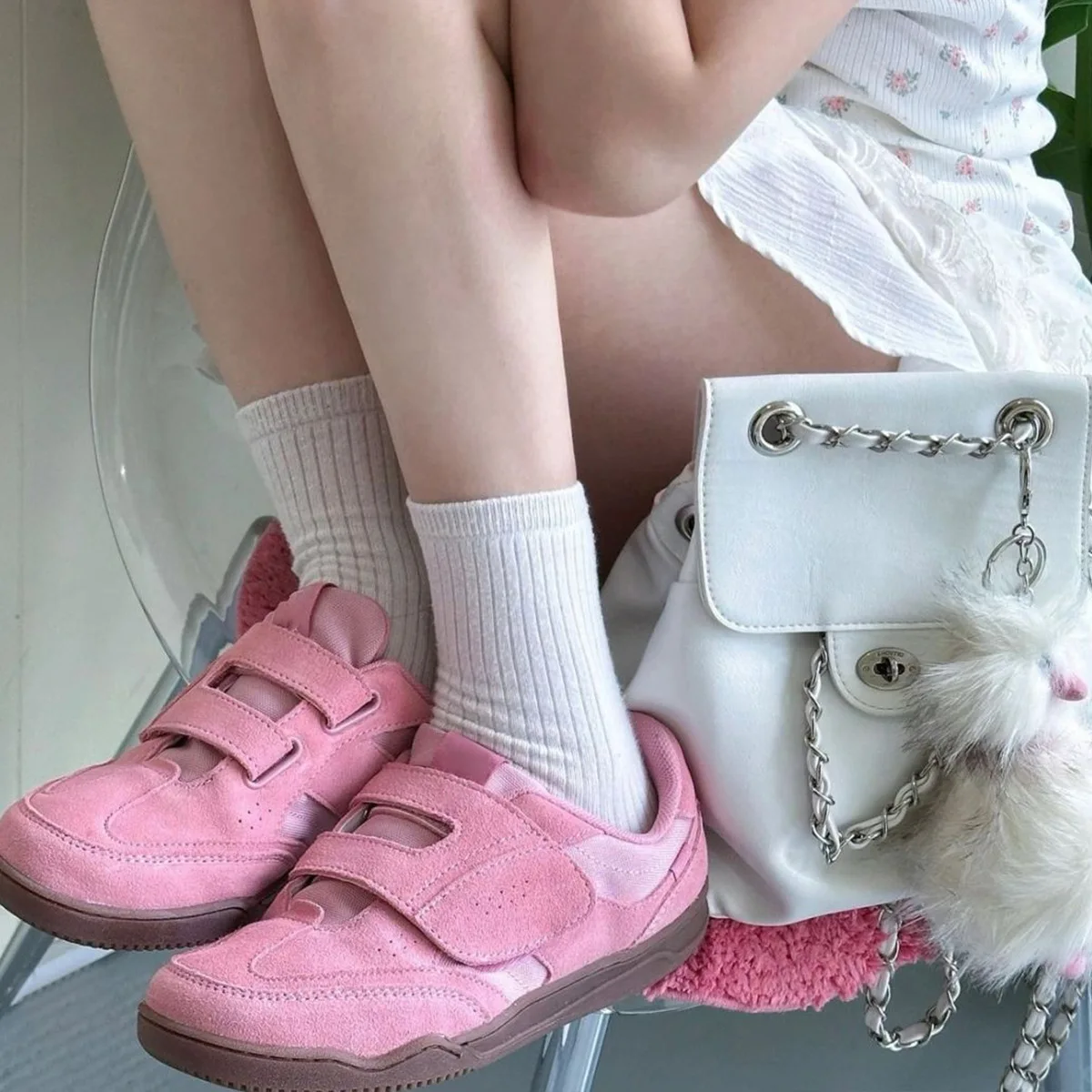 Velcro Strap Retro Sneakers fo - Velcro Hook Loop ulasan dan harga