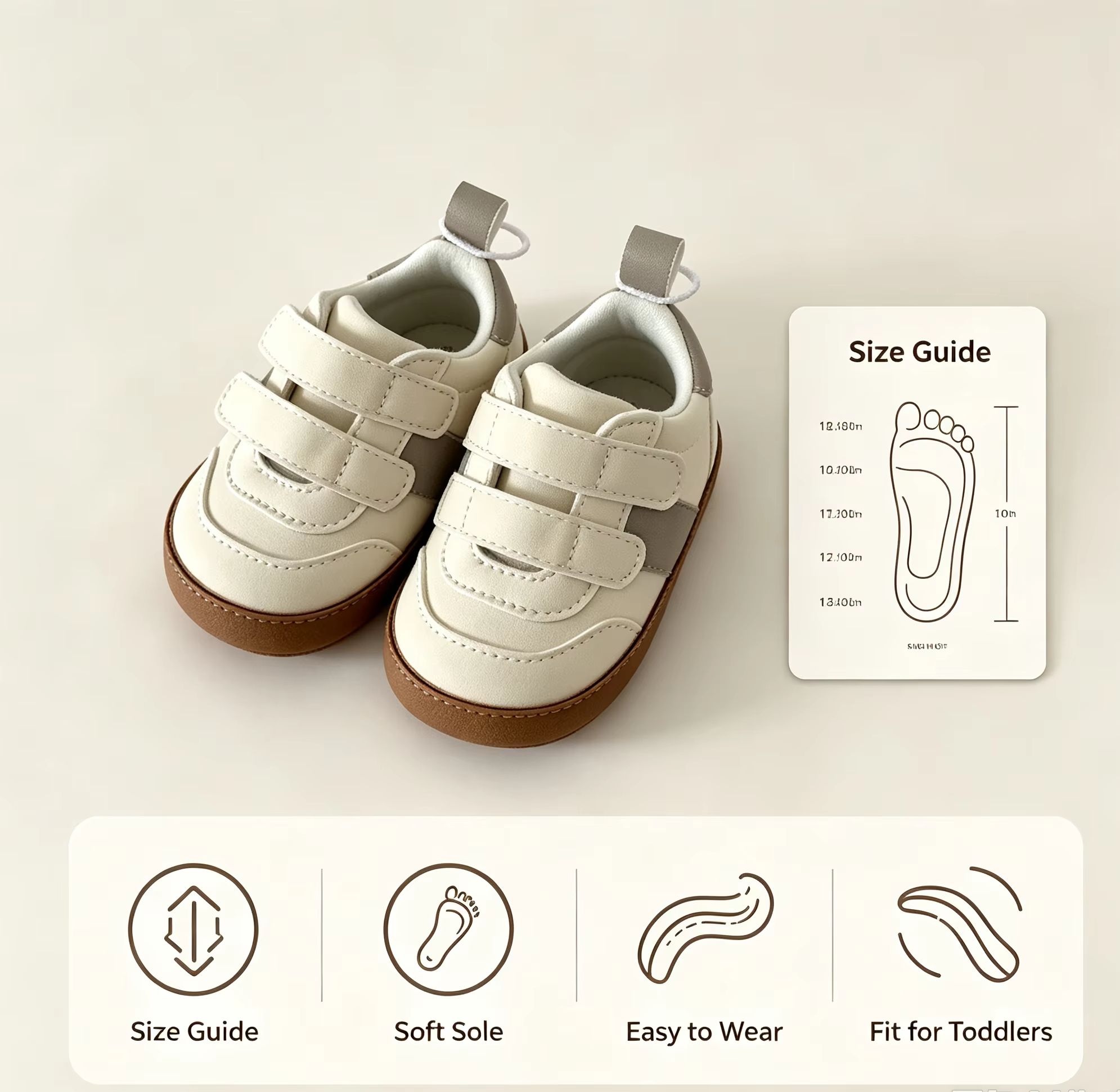 Oddler Baby Sneakers Soft Sole - Velcro Hook Loop ulasan dan harga