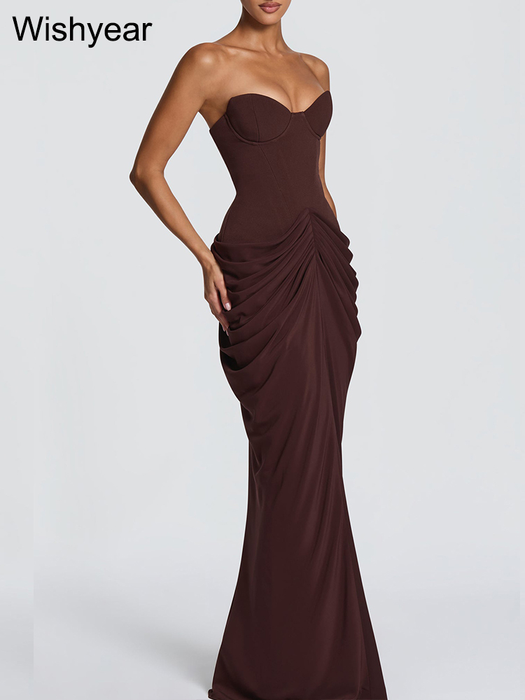 Women’s Formal Brown Strapless - Briar Cosplay Prop ulasan dan harga